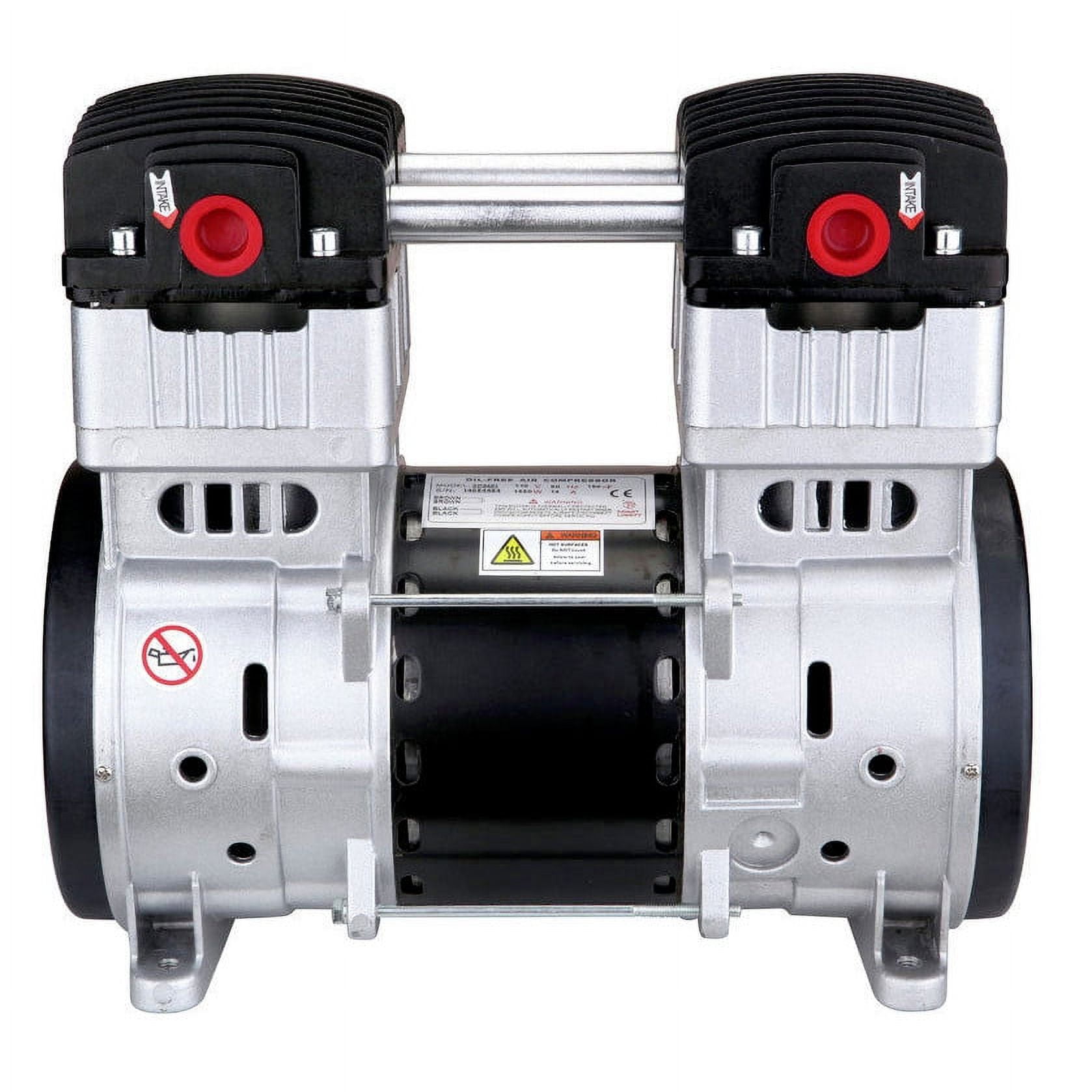 2 HP 220V 60 Hz Ultra Quiet and Oil-Free Pump/Motor Hot Dog Air Compressor