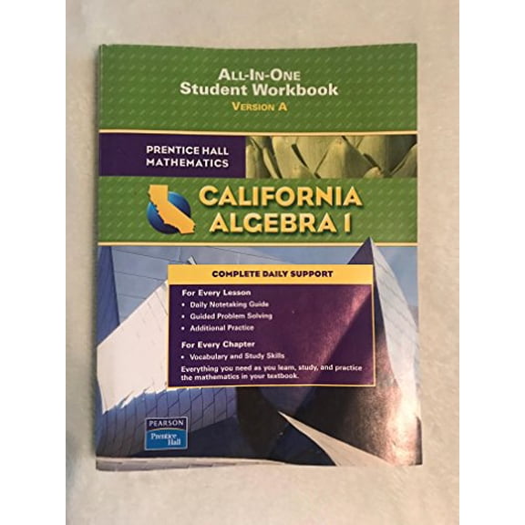Pre-Owned California Alegrbra 1: All-In-One Student Workbook (Grade Level 8, Version A) Paperback