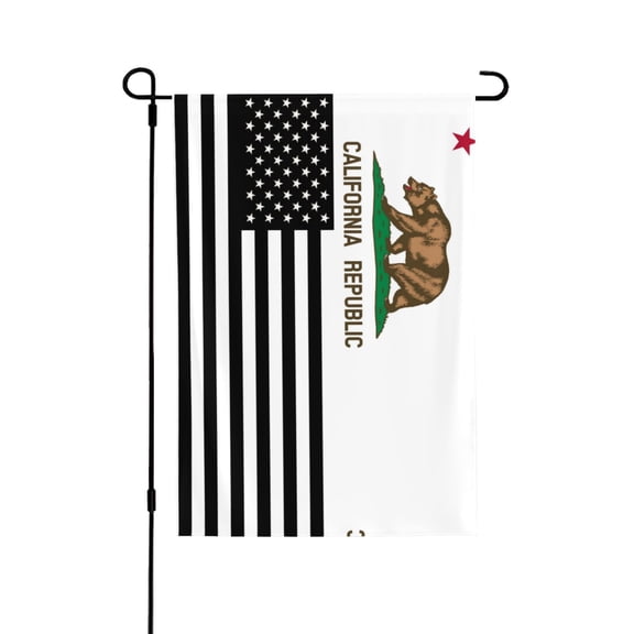 California America Flags House Flag Double Side Garden Flag For Outside Room House Yard Indoor 28" X 40"