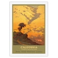 thumbnail image 1 of California - America's Vacation Land - New York Central Lines - Vintage Railroad Travel Poster by Jon O. Brubaker c.1920s - Fine Art Rolled Canvas Print 27in x 40in, 1 of 4