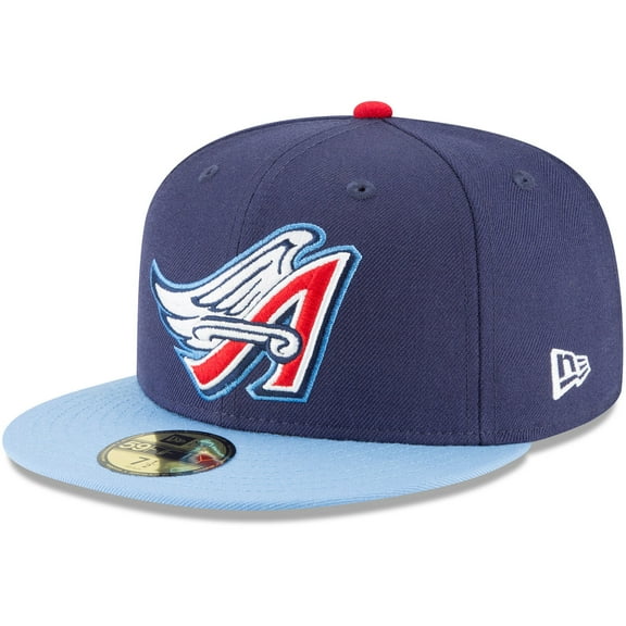 Men's New Era Navy California Angels Cooperstown Collection Wool 59FIFTY Fitted Hat