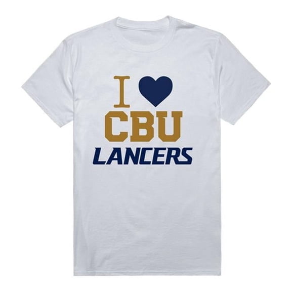 California Baptist University I Love T-Shirt, White - 2XL