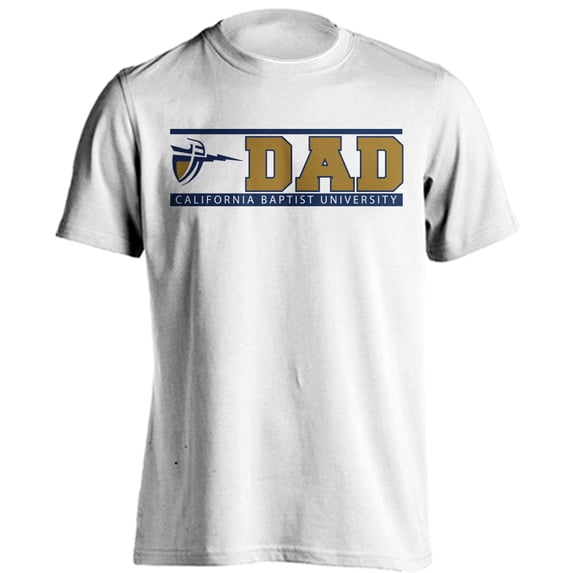 California Baptist University Lancers Dad Proud Parent Short Sleeve T-Shirt