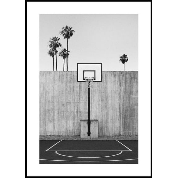 California Basketball Court Poster Wall Art, Modern Wall Decor For Living Room Bedroom, 8x12 UNFRAMED