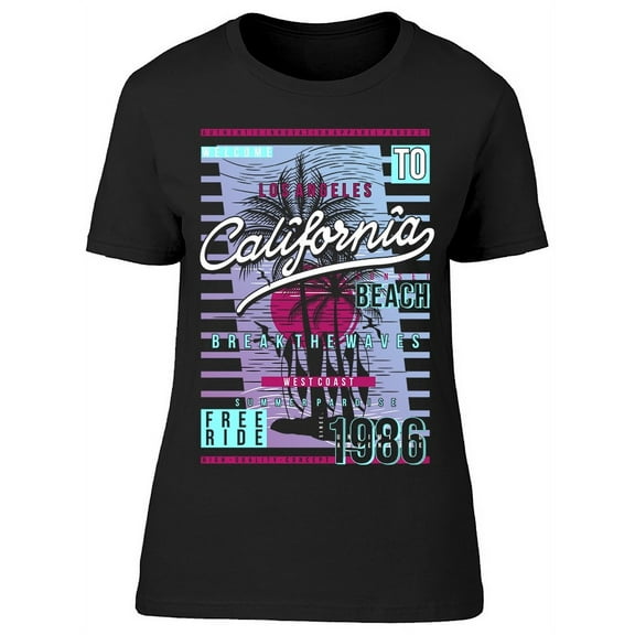 California Beach 1986 T-Shirt Women -Image by Shutterstock, Female Small