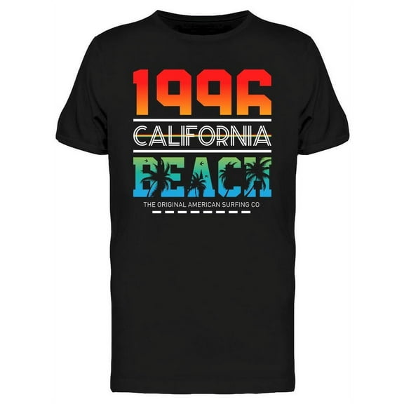 California Beach 1996 T-Shirt Men -Image by Shutterstock, Male XX-Large
