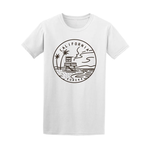 California Beach Logo Tee. Men's -Image by Shutterstock