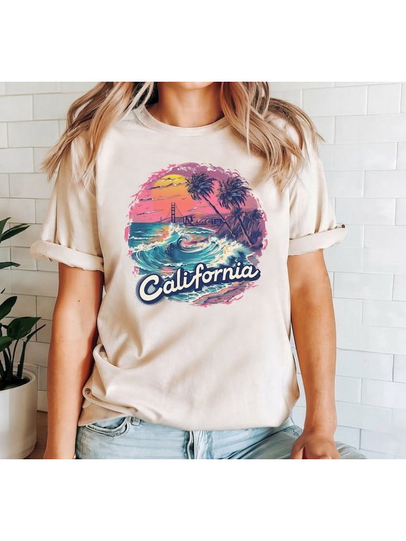 California Beach Shirt San Francisco Beach T shirt Gift For California Lovers California Souvenir Summer Shirt Beach Tee