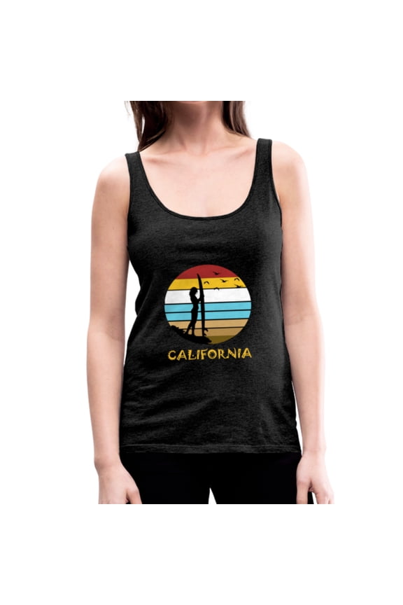 California Beach - Women Premium Tank Top