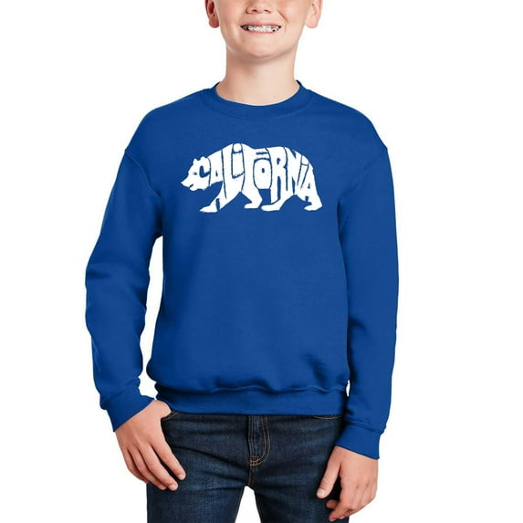 California Bear - Boy's Word Art Crewneck Sweatshirt