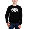 thumbnail image 1 of California Bear - Boy's Word Art Crewneck Sweatshirt, 1 of 3