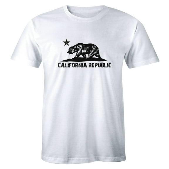 California Bear Cali Souvenir State Map Republic Flag CA Love Cali Life T-Shirt