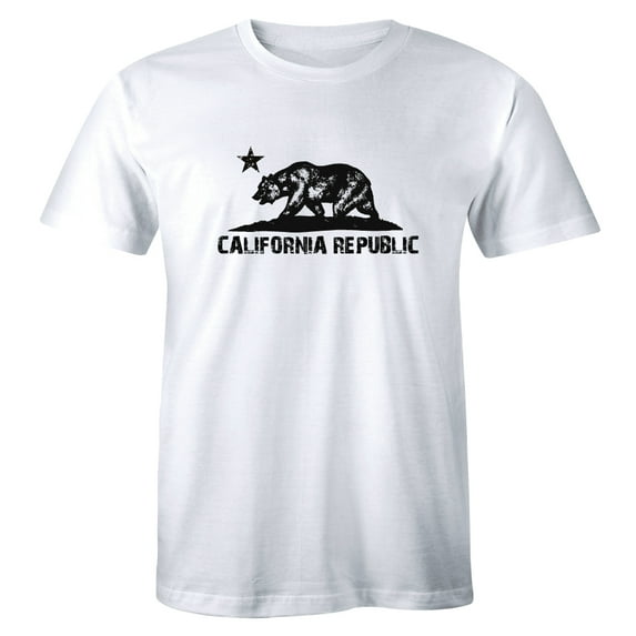 California Bear Cali Souvenir State Map Republic Flag CA Love Cali Life T-Shirt