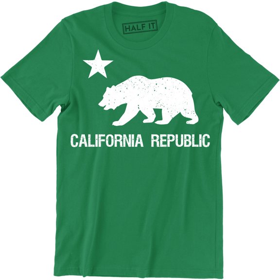 California Bear Cali Souvenir State Map Republic Flag CA Love Cali Life Tee Shirt