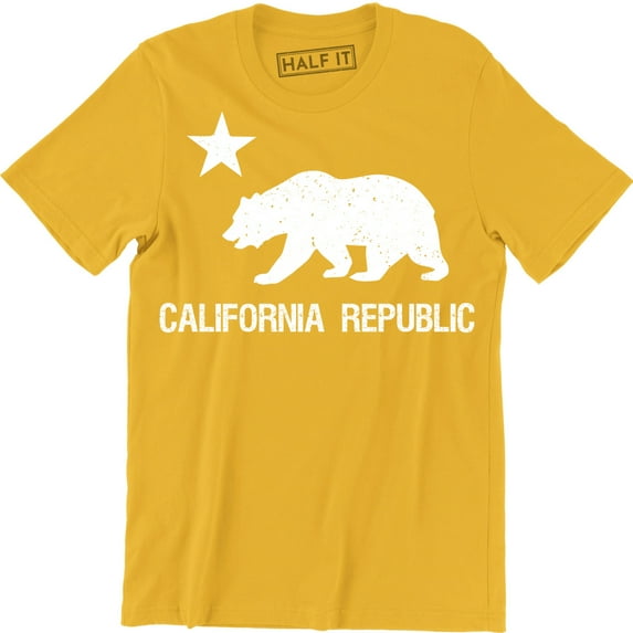 California Bear Cali Souvenir State Map Republic Flag CA Love Cali Life Tee Shirt