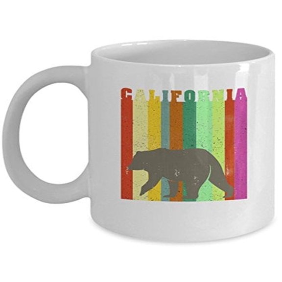 California Bear Coffee Mug - 11 Oz Ceramic Travel Gift for Nature Lovers