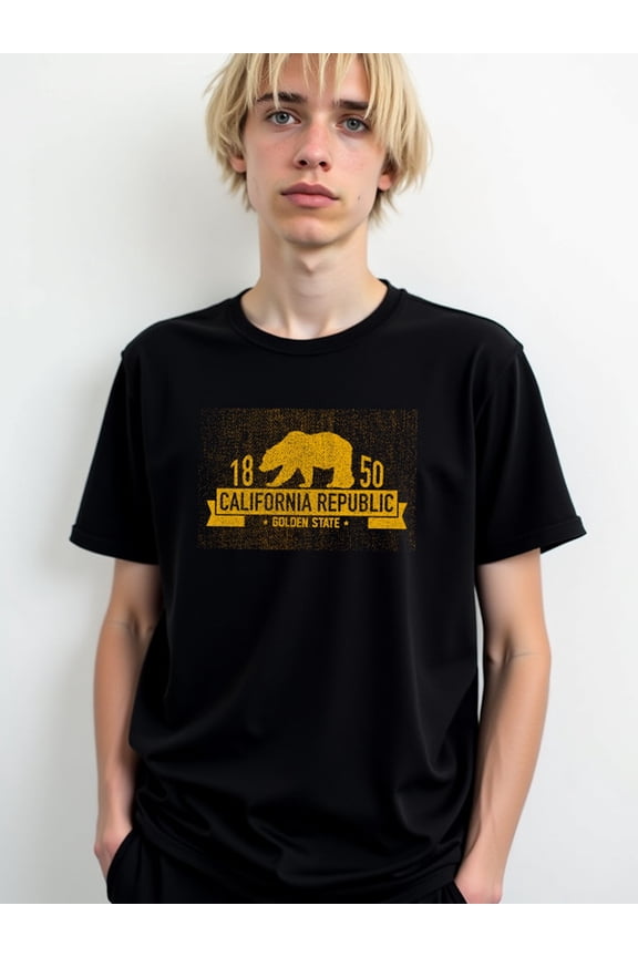 California Bear Pride Tee mens t-shirt black graphic tees gifts spring and summer clothing Perfect for exercise Trendy Unisex Shirt Graphic tshirts