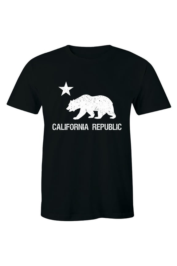 California Bear T-Shirt Cali Souvenir State Map Republic Flag Ca Love Cali Life All Size S-5Xl
