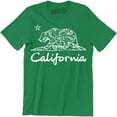 thumbnail image 1 of California Bear White Cali Souvenir State Map Republic CA Men's Tee Shirt, 1 of 4