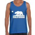 thumbnail image 1 of California Bear White USA State Tank Top for Men - S M L XL 2XL California Graphic Tee - Best Patriotic Cali Outfit Tee Top Gift, 1 of 2