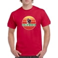 thumbnail image 1 of California Bear With Gradient Sun Background, Medium Front Graphic Men T-Shirt, Male XX-Large, 1 of 4