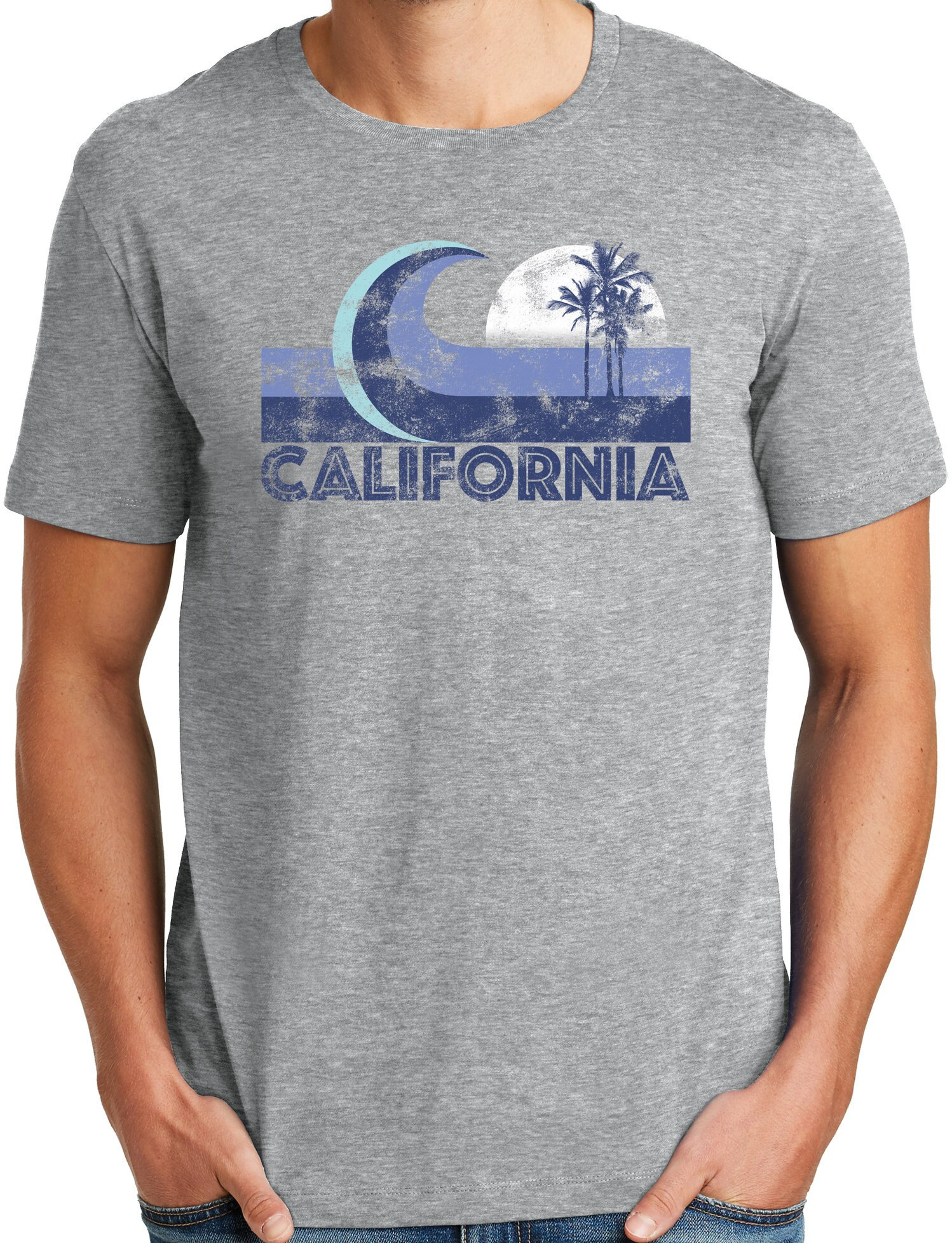 California Big Wave Surf T Shirt
