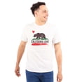 thumbnail image 1 of California CA Flag Watercolor Sketch Plus Size Crewneck Graphic Tee Shirt Brisco Brands 2X, 1 of 5