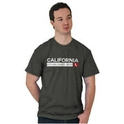 California CA Map State Shape Est. Men's Graphic T Shirt Tees Brisco Brands X