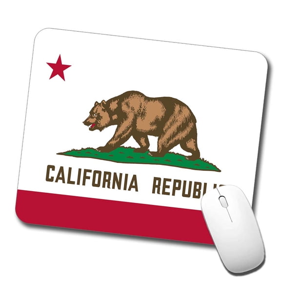 California CA State Flag Mouse Pad Low Profile Gaming Mat