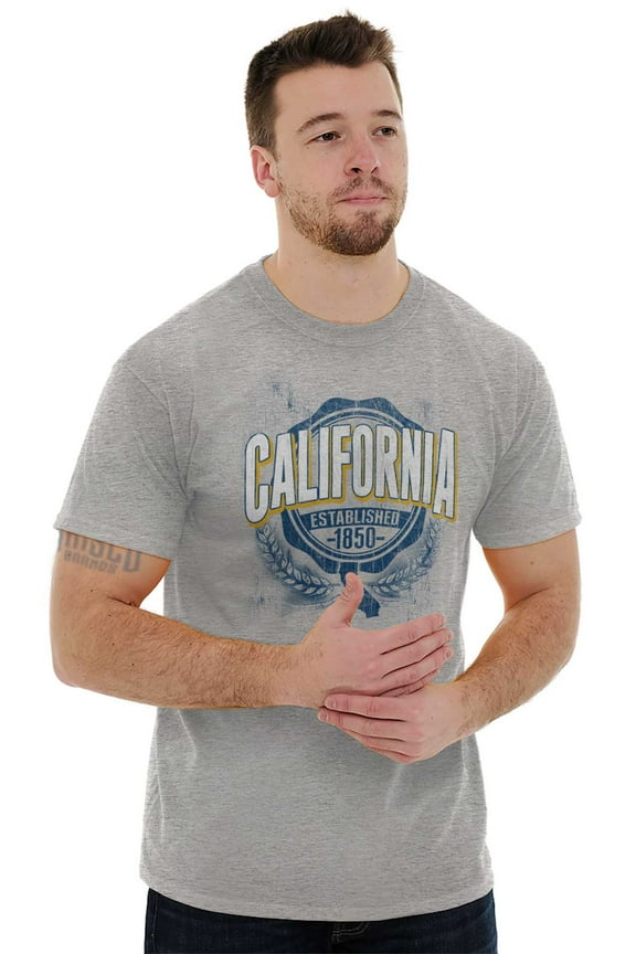 California CA Student Campus Pride Men's Graphic T Shirt Tees Brisco Brands S