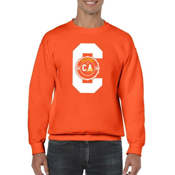California Ca City Rubber Seal. Sweatshirt Men -Image by Shutterstock, Male x-Large