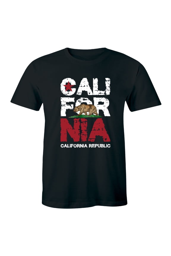 California California republic state Bear flag California Men Cali T-Shirt
