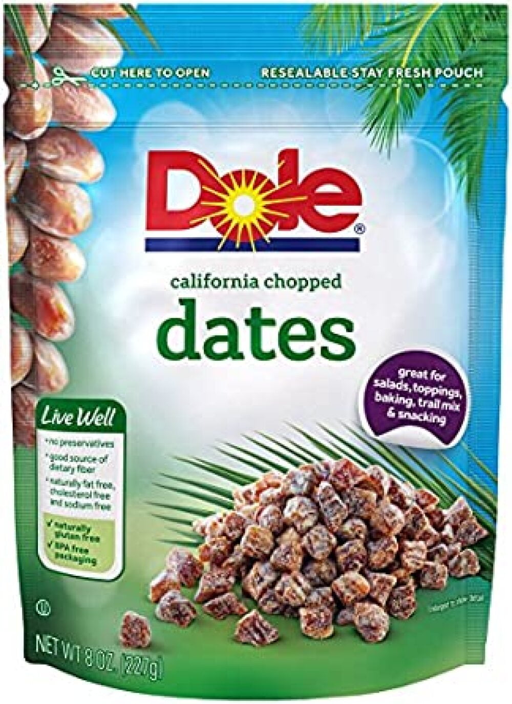 California Chopped Dates (Pack of 3)