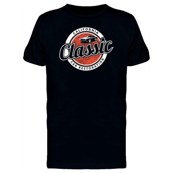 California Classic Car T-Shirt Men -Image by Shutterstock, Male Small