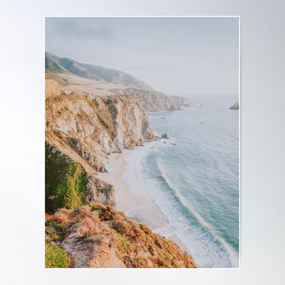 California Coast Iv Poster Wall Art, Modern Wall Decor For Living Room Bedroom, 16x24 UNFRAMED