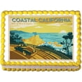 thumbnail image 1 of California Coastal Living Image Edible Cake Topper Frosting Sheet, 1 of 1