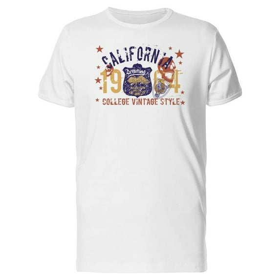 California College Vintage 64  T-Shirt Men -Image by Shutterstock, Male 3X-Large