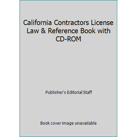 Pre-Owned California Contractors License Law & Reference Book 2013 (Paperback) 0769863620 9780769863627