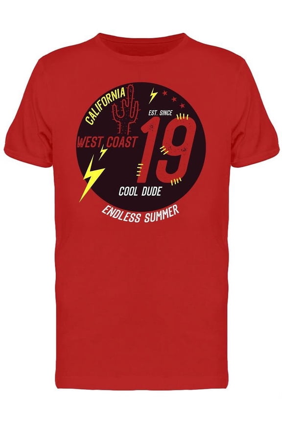 California Cool Dude, Design T-Shirt Men -Image by Shutterstock, Male XX-Large