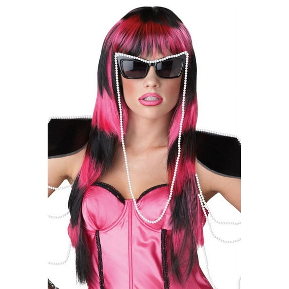 California Costume Collections Black & Pink Untamed Wig 70658CAL Black/Pink