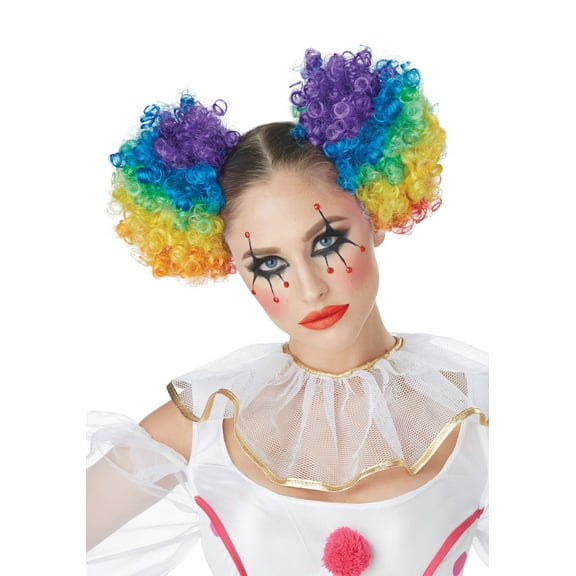 California Costume Collections Clown Puffs Fancy-Dress Costumes for Women with Faux Hair for Adults, One Size 2