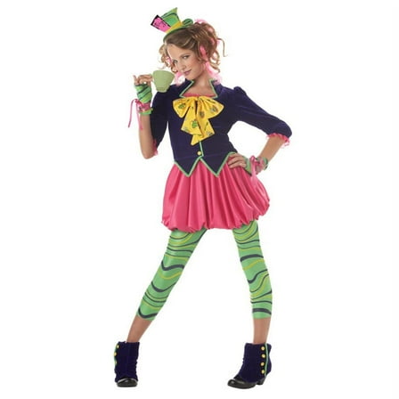 California Costume Collections Mad Hatter Girl's Fancy-Dress Costume for Teen, Regular L (10-12)