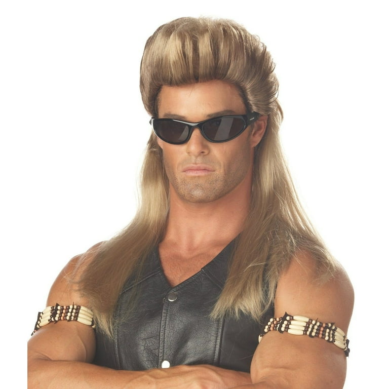 California Costume Mens Bail Enforcer 80 s Long Blonde Mullet Wig