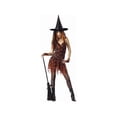 thumbnail image 1 of California Costume Woman's Orange Hot Rockin' Witch Costume Size Small, 1 of 1