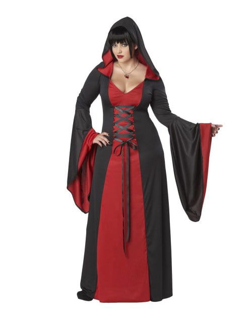 California Costumes Adult Deluxe Hooded Gown Plus Size Costume ...