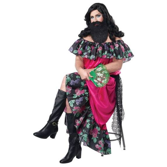 California Costumes Adult The Bearded Lady Outfit