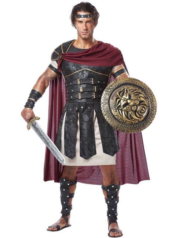 Armored Roman Gladiator Men's Halloween Fancy-Dress Costume for Adult, S