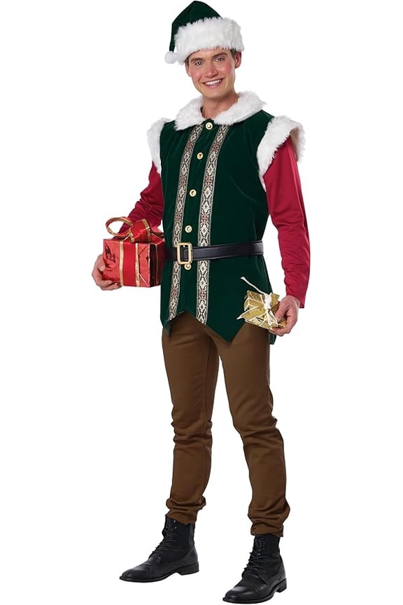Christmas Elf Set Adult Costume | M Male