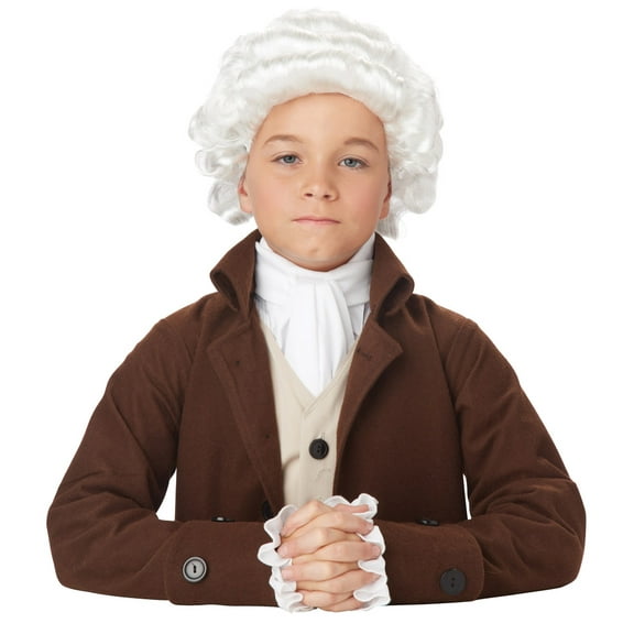 California Costumes Colonial Man Wig Child