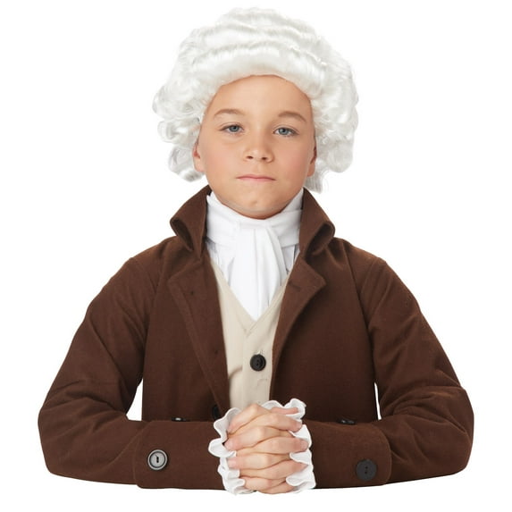 California Costumes Colonial Man Wig Child